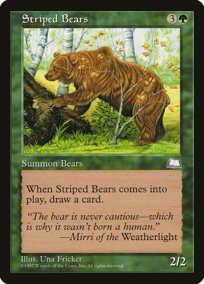 Striped Bears [Weatherlight] | Black Swamp Games
