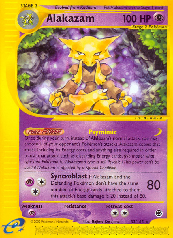 Alakazam (33/165) [Expedition: Base Set] | Black Swamp Games