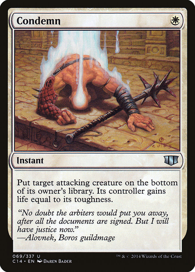Condemn [Commander 2014] | Black Swamp Games