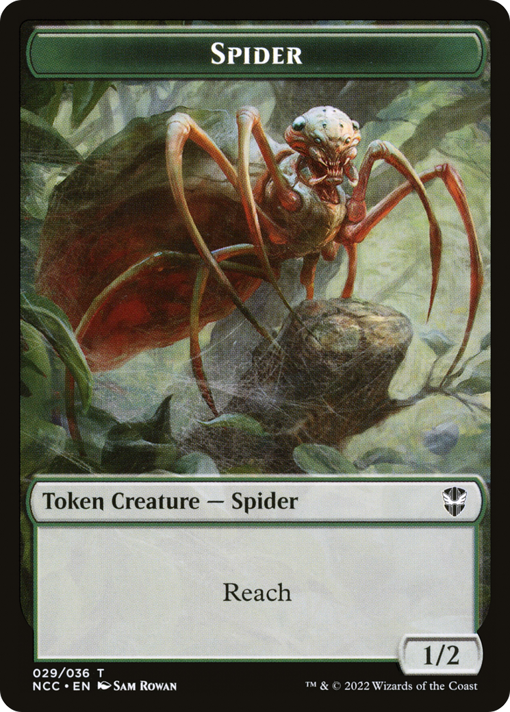 Treasure // Spider Double-Sided Token [The List] | Black Swamp Games