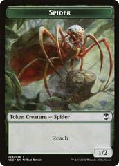 Treasure // Spider Double-Sided Token [The List] | Black Swamp Games