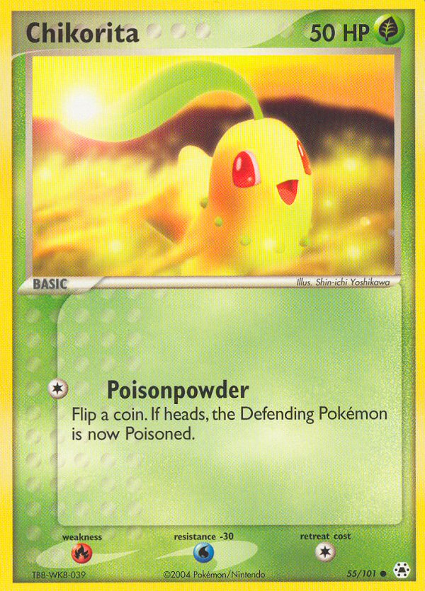 Chikorita (55/101) [EX: Hidden Legends] | Black Swamp Games