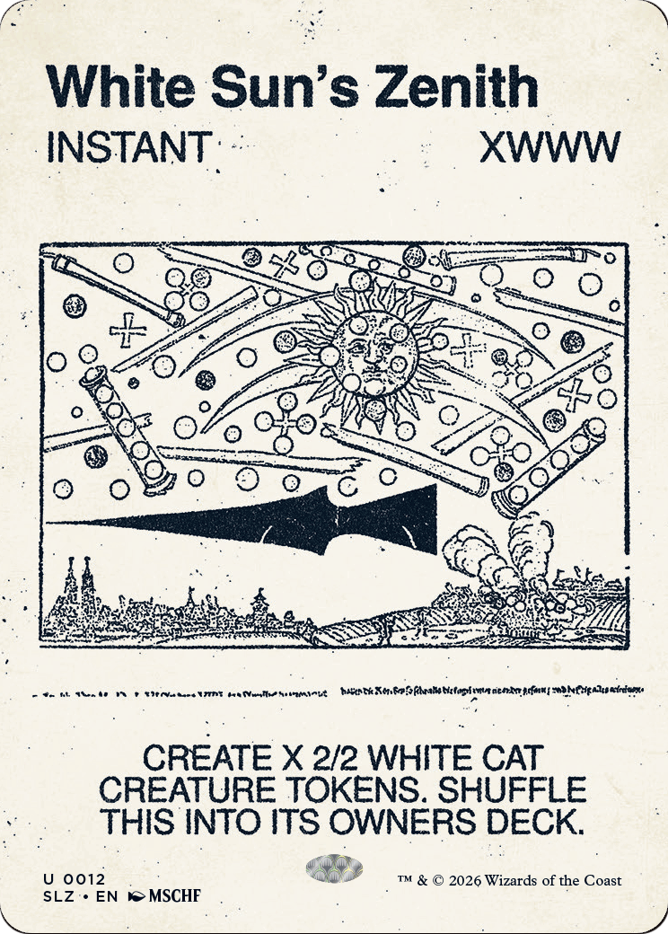White Sun's Zenith (0012) [Secret Lair x MSCHF: The Zeta Set] | Black Swamp Games