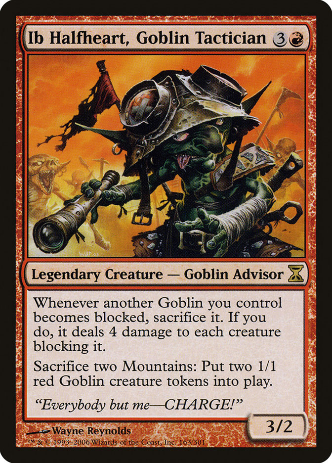 Ib Halfheart, Goblin Tactician [Time Spiral] | Black Swamp Games