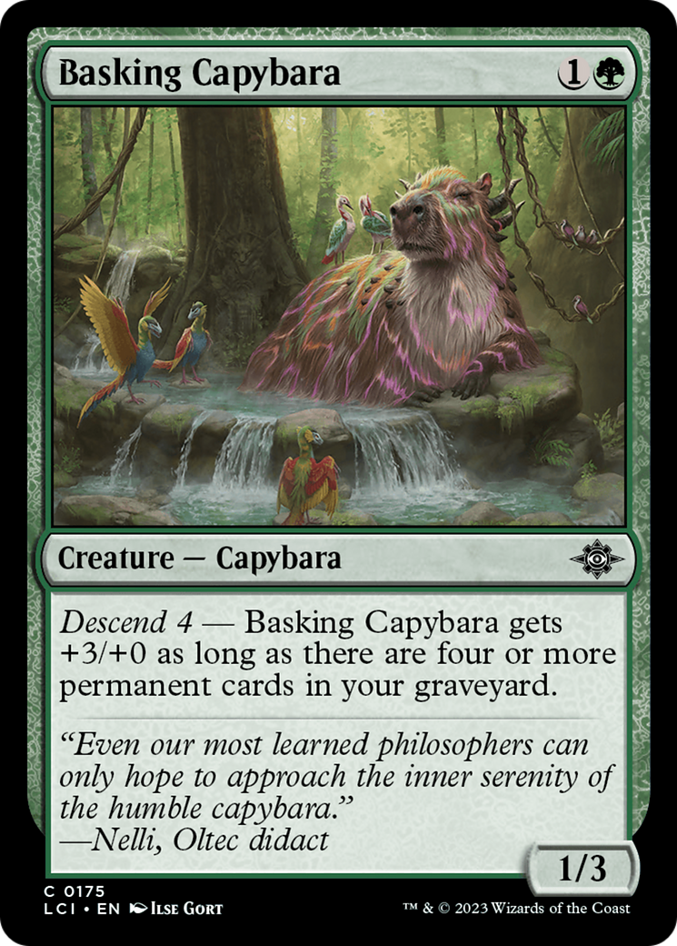 Basking Capybara [The Lost Caverns of Ixalan] | Black Swamp Games