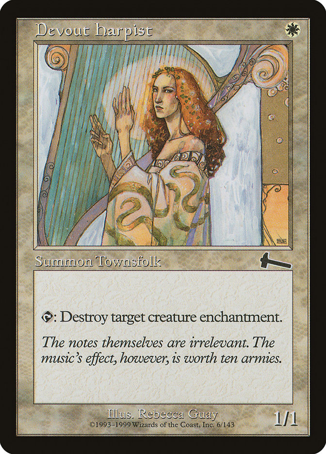 Devout Harpist [Urza's Legacy] | Black Swamp Games