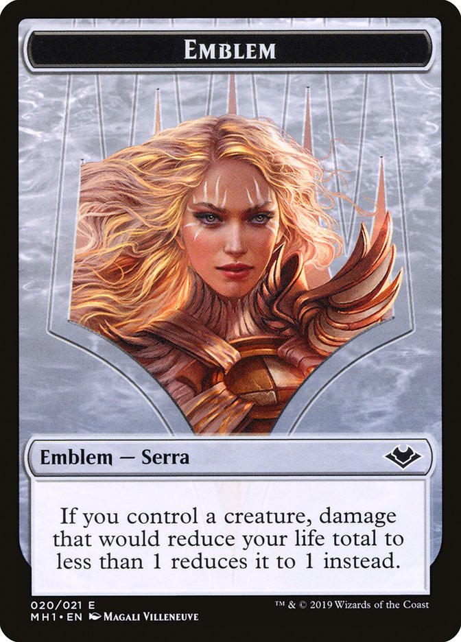 Illusion (005) // Serra the Benevolent Emblem (020) Double-Sided Token [Modern Horizons Tokens] | Black Swamp Games