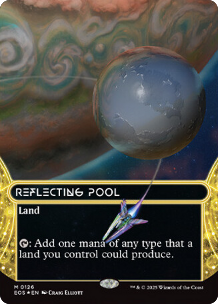 Reflecting Pool (0126) (Borderless) (Galaxy Foil) [Edge of Eternities: Stellar Sights] | Black Swamp Games