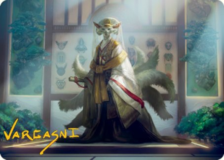 Light-Paws, Emperor's Voice Art Card (Gold-Stamped Signature) [Kamigawa: Neon Dynasty Art Series] | Black Swamp Games