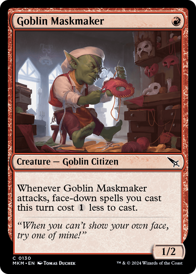 Goblin Maskmaker [Murders at Karlov Manor] | Black Swamp Games