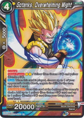 Gotenks, Overwhelming Might (BT10-111) [Rise of the Unison Warrior 2nd Edition] | Black Swamp Games