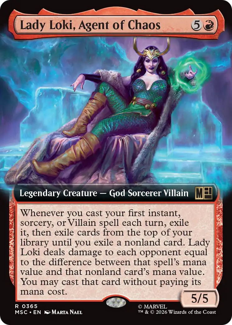 Lady Loki, Agent of Chaos (Extended Art) [Marvel Super Heroes Commander] | Black Swamp Games