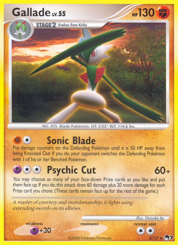 Gallade (2/17) [POP Series 7] | Black Swamp Games