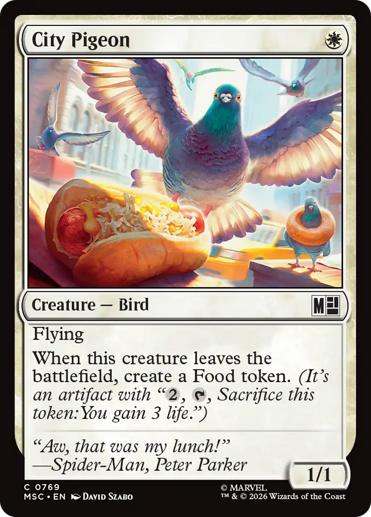 City Pigeon [Marvel Super Heroes Commander] | Black Swamp Games