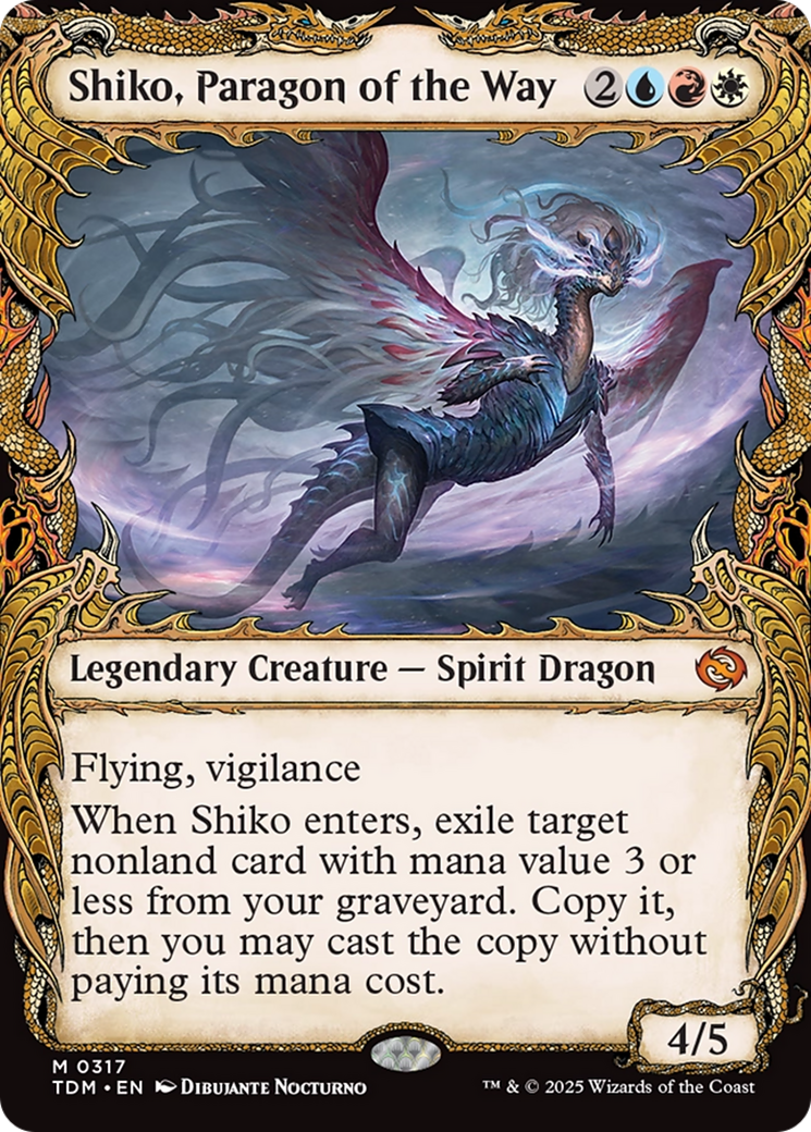 Shiko, Paragon of the Way (Showcase) [Tarkir: Dragonstorm] | Black Swamp Games