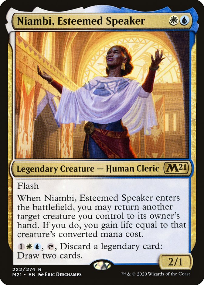 Niambi, Esteemed Speaker [Core Set 2021] | Black Swamp Games