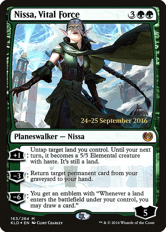 Nissa, Vital Force [Kaladesh Prerelease Promos] | Black Swamp Games