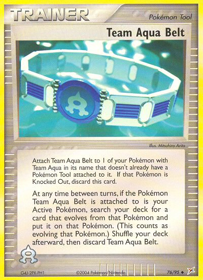 Team Aqua Belt (76/95) [EX: Team Magma vs Team Aqua] | Black Swamp Games