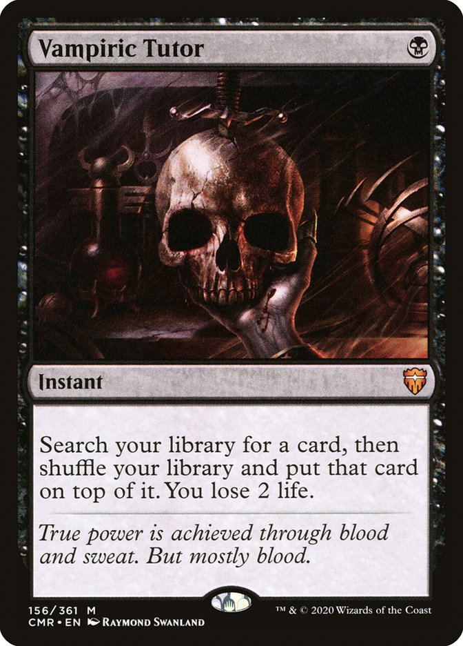 Vampiric Tutor [Commander Legends] | Black Swamp Games