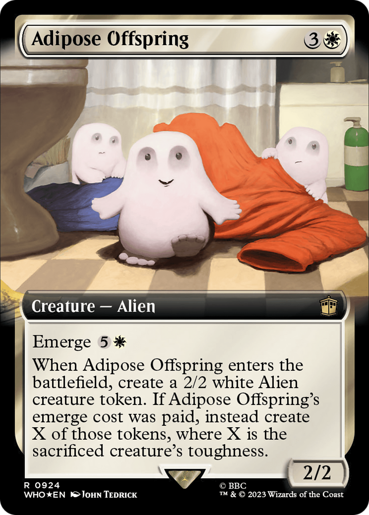Adipose Offspring (Extended Art) (Surge Foil) [Doctor Who] | Black Swamp Games