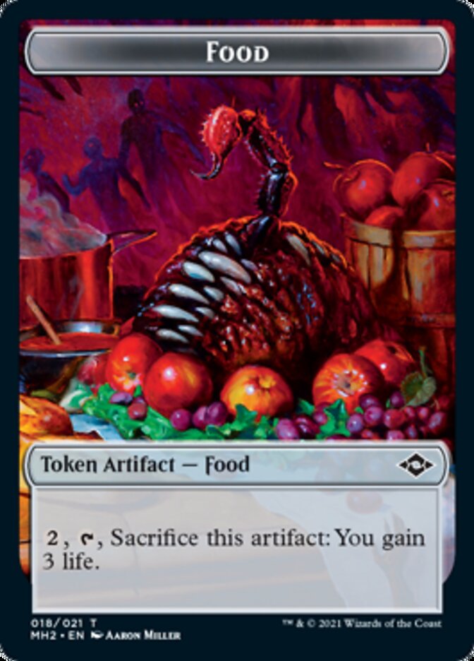 Crab // Food (18) Double-Sided Token [Modern Horizons 2 Tokens] | Black Swamp Games