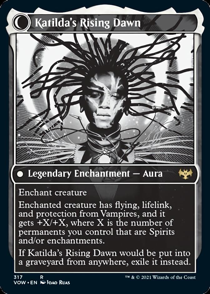 Katilda, Dawnhart Martyr // Katilda's Rising Dawn (Showcase Eternal Night) [Innistrad: Crimson Vow] | Black Swamp Games