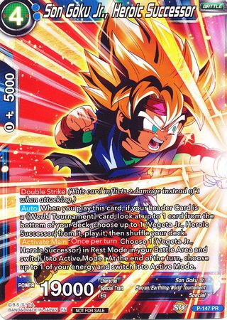 Son Goku Jr., Heroic Successor (Power Booster) (P-147) [Promotion Cards] | Black Swamp Games