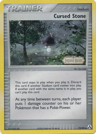 Cursed Stone (72/92) (Stamped) [EX: Legend Maker] | Black Swamp Games