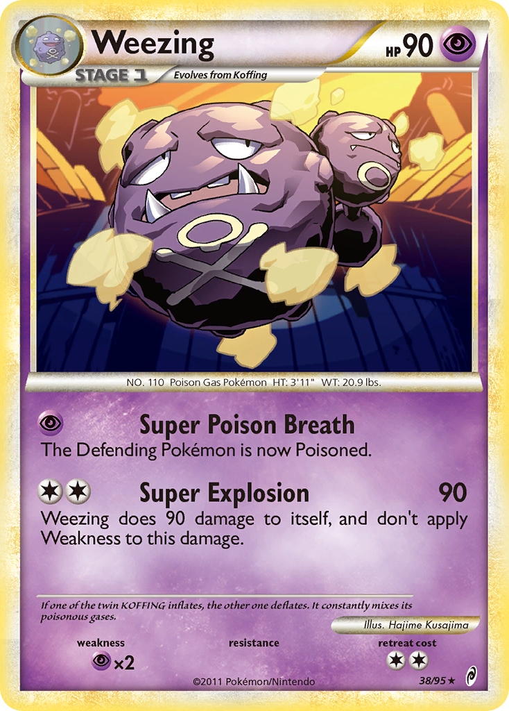 Weezing (38/95) [HeartGold & SoulSilver: Call of Legends] | Black Swamp Games