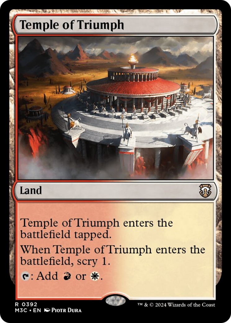 Temple of Triumph [Modern Horizons 3 Commander] | Black Swamp Games