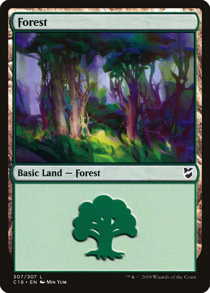 Forest (307) [Commander 2018] | Black Swamp Games