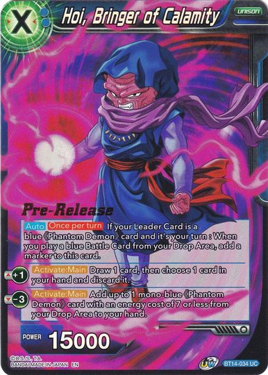 Hoi, Bringer of Calamity (BT14-034) [Cross Spirits Prerelease Promos] | Black Swamp Games