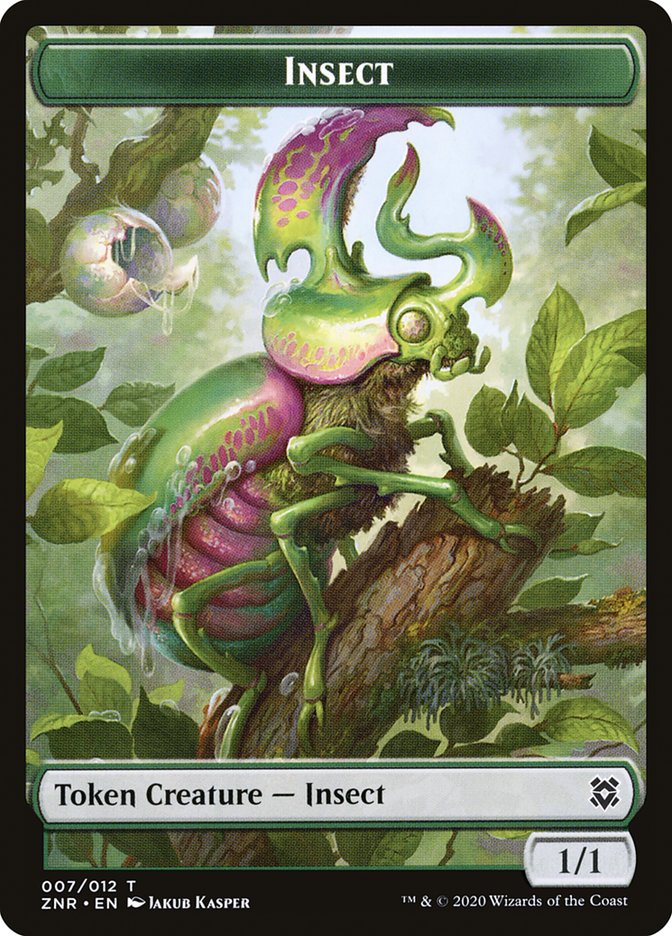 Insect Token [Zendikar Rising Tokens] | Black Swamp Games