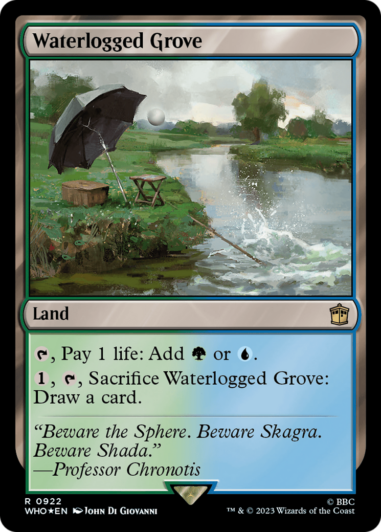 Waterlogged Grove (Surge Foil) [Doctor Who] | Black Swamp Games