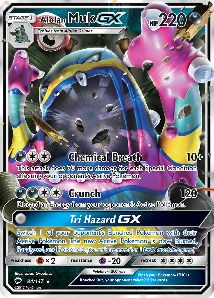 Alolan Muk GX (84/147) [Sun & Moon: Burning Shadows] | Black Swamp Games