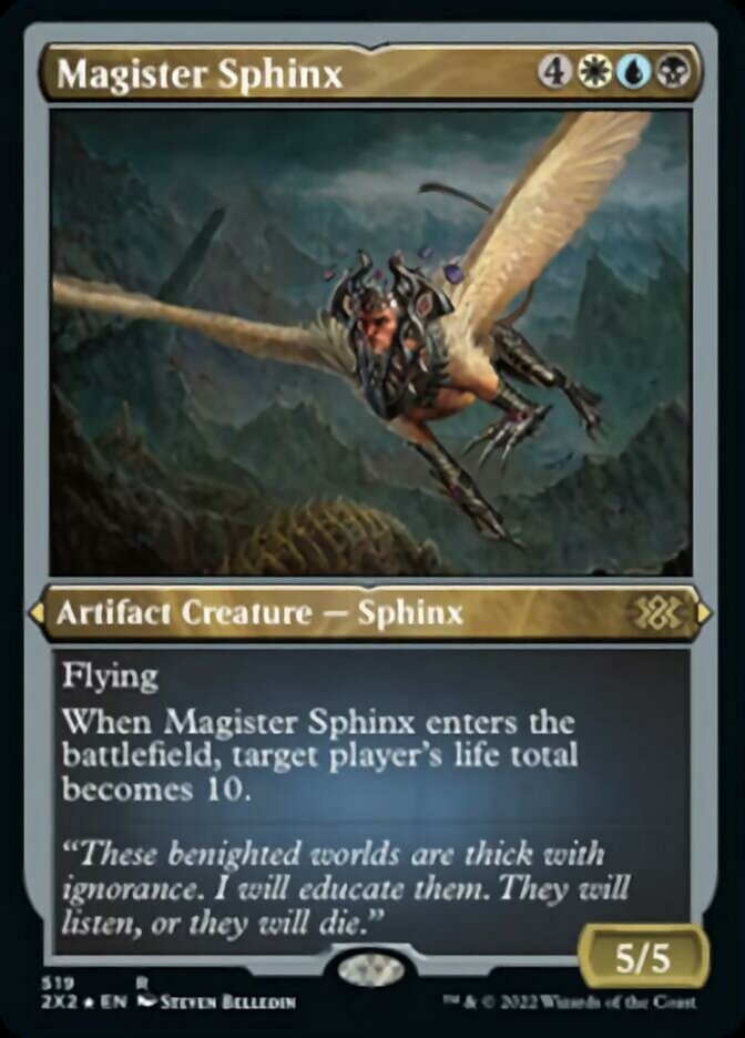 Magister Sphinx (Foil Etched) [Double Masters 2022] | Black Swamp Games