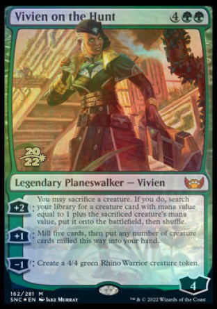 Vivien on the Hunt [Streets of New Capenna Prerelease Promos] | Black Swamp Games