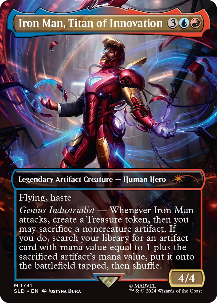 Iron Man, Titan of Innovation (Rainbow Foil) [Secret Lair Drop Series] | Black Swamp Games