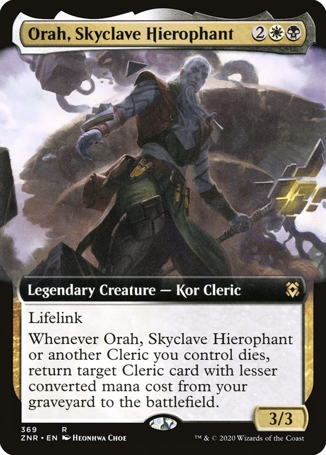 Orah, Skyclave Hierophant (Extended Art) [Zendikar Rising] | Black Swamp Games