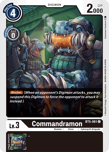 Commandramon [BT5-061] [Battle of Omni] | Black Swamp Games