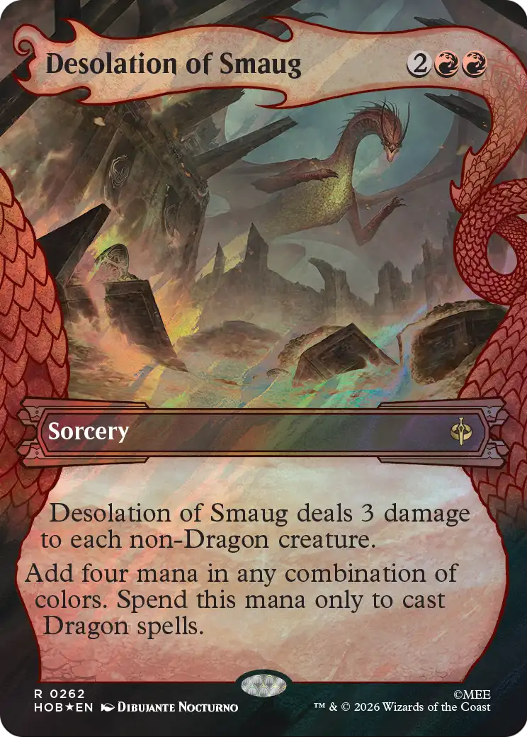 Desolation of Smaug (Showcase) (Surge Foil) [The Hobbit] | Black Swamp Games