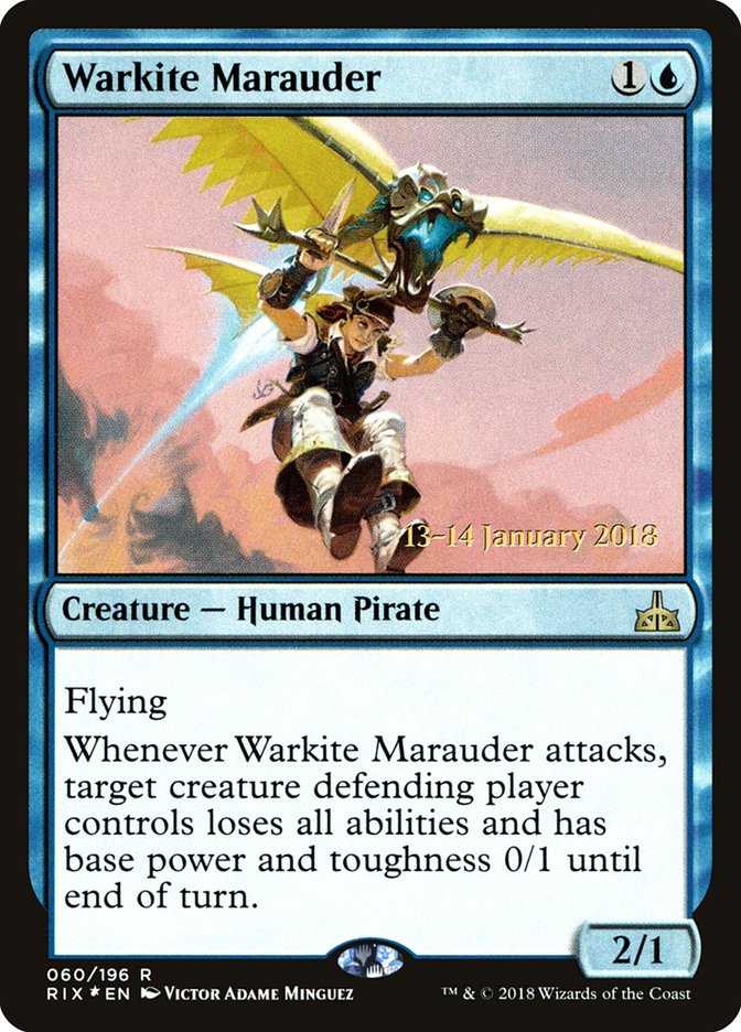 Warkite Marauder [Rivals of Ixalan Prerelease Promos] | Black Swamp Games