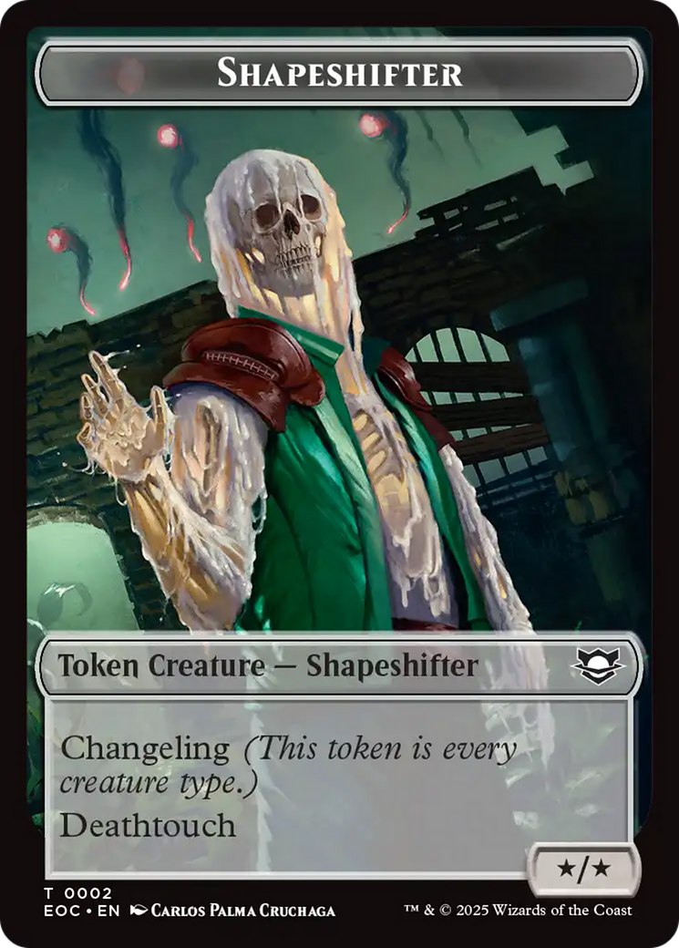 Shapeshifter // Golem (0013) Double-Sided Token [Edge of Eternities Commander Tokens] | Black Swamp Games