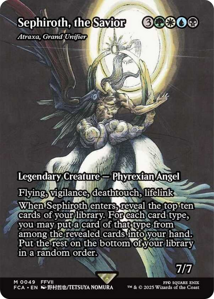 Sephiroth, the Savior - Atraxa, Grand Unifier (Showcase) [FINAL FANTASY : Through the Ages] | Black Swamp Games