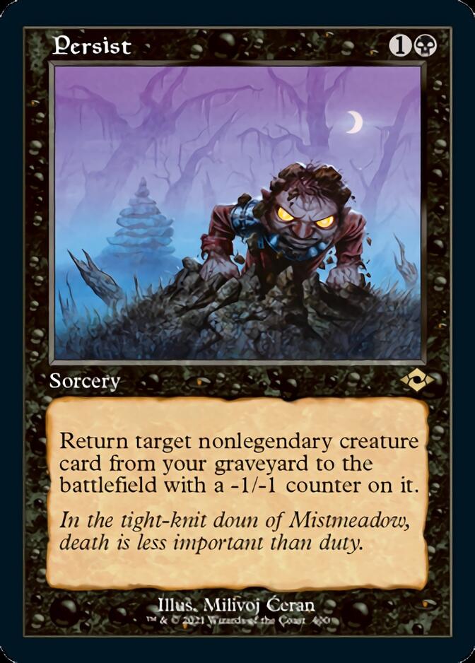 Persist (Retro Foil Etched) [Modern Horizons 2] | Black Swamp Games