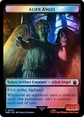 Alien Angel // Alien Salamander Double-Sided Token (Surge Foil) [Doctor Who Tokens] | Black Swamp Games