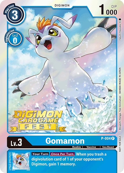 Gomamon [P-004] (Digimon Card Game Fest 2022) [Promotional Cards] | Black Swamp Games