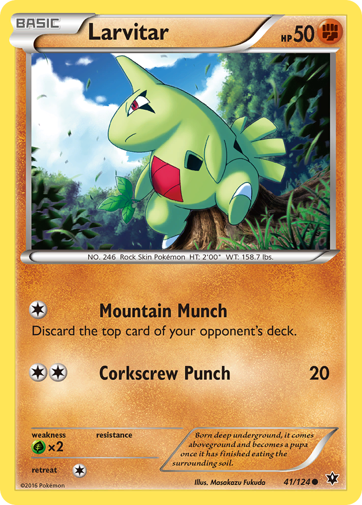 Larvitar (41/124) [XY: Fates Collide] | Black Swamp Games