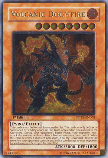 Volcanic Doomfire [FOTB-EN008] Ultimate Rare | Black Swamp Games