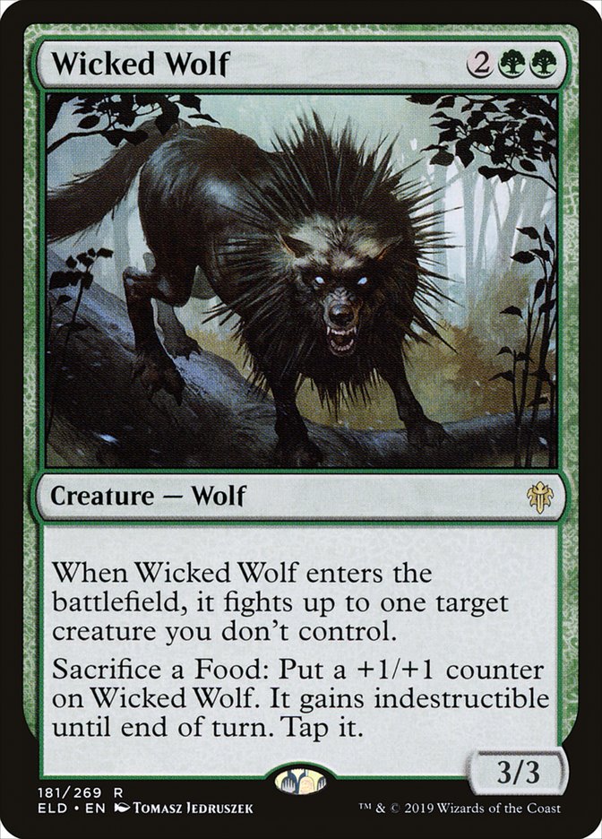 Wicked Wolf [Throne of Eldraine] | Black Swamp Games